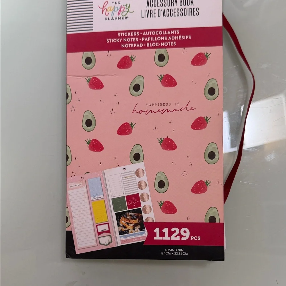 The Happy Planner Pink Avocado and Strawberry Sticker Book - Picture 1 of 7